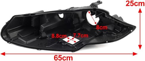 Chcury1 Headlight Bottom Housing Lamp Base Case Left For Jaguar XF 12-15 ABS Black in Saudi Arabia