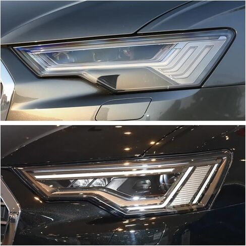 Compatible For Audi A6 A6L C8 2019 2020 2021 Cars Accessories Replace A Transparent PC Lights Shell Headlight Cover(1pcs Left) in Saudi Arabia