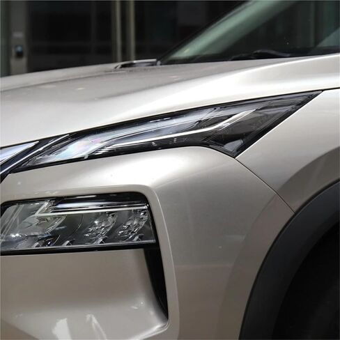 متوافق مع N-issan X-Trail 2021 2022 2023 2024 سيارة الجبهة عدسة المصباح الأمامي غطاء عاكس الضوء زجاج غطاء المصباح قبعات كشافات قذيفة (يسار) in Saudi Arabia