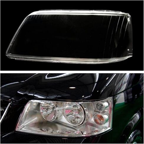 متوافق مع VW Multivan T5 2003 2004 2005 2006 2007 2008 2009 أضواء السيارة قذيفة عاكس الضوء المصابيح الأمامية غطاء السيارة الأمامي العلوي (يسار) in Saudi Arabia