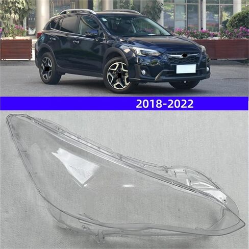 متوافق مع سوبارو XV 2018 2019 2020 2021 2022 سيارة الجبهة عدسة المصباح الأمامي غطاء قذيفة كشافات استبدال غطاء المصباح الزجاجي الأصلي (يسار) in Saudi Arabia