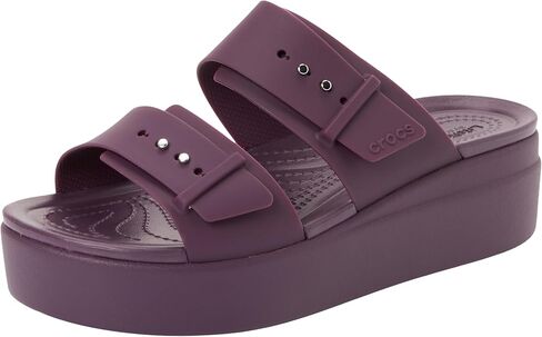 Crocs Women's Brooklyn Buckle Low Wedge Sandal in Saudi Arabia