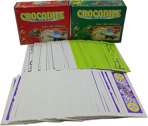 أوراق لعب TJ-Store الآسيوية ذات الأربعة ألوان: أحمر، أصفر، أزرق، أبيض. فيتنام اتصل باي تو ساك أو البطاقات الصينية. صغيرة، الطول 2 بوصة، مصنوعة من الورق الصلب. in Saudi Arabia