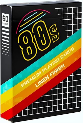 80s Playing Cards | Printed by USPCC | Limited Edition,100% Custom Deck of Cards for Cardists, Players & Collectors in Saudi Arabia