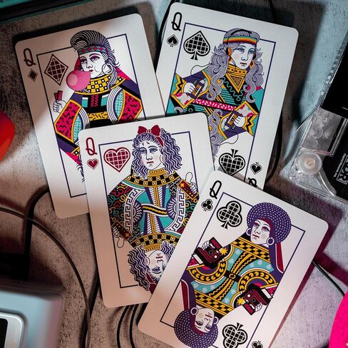 80s Playing Cards | Printed by USPCC | Limited Edition,100% Custom Deck of Cards for Cardists, Players & Collectors in Saudi Arabia