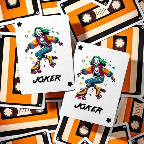 80s Playing Cards | Printed by USPCC | Limited Edition,100% Custom Deck of Cards for Cardists, Players & Collectors in Saudi Arabia