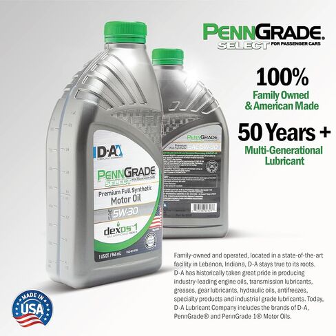 PENN GRADE 61515, Select Premium Full Synthetic Motor Oil SAE 5W-30, 6 Gallon in Saudi Arabia