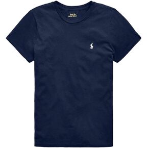 POLO RALPH LAUREN Women's Crewneck Jersey Tee (Navy (White Pony), S in Saudi Arabia