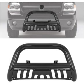 KUAFU Front Bull Bar Guard Compatible with 2002-2009 Dodge Ram 1500 2500 3500 Mega Cab Extended Crew Bull Bar Push Bumper Protector Bumper Brush Guard Steel Black in Kuwait