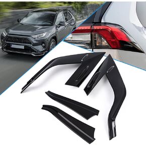 x xotic tech غطاء إطار خلفي خلفي خلفي للجفن، أسود لامع، متوافق مع Toyota RAV4 2019 2020 2021 2022 2023 2024 2025 in Saudi Arabia