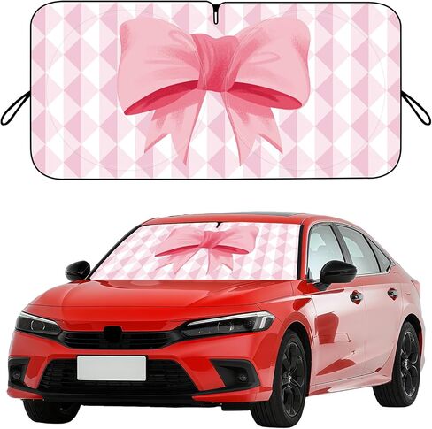 Car Windshield Sun Shade, Car Sun Shade Funny Car Eyes Sun Visor for Car Windshield, Wear-Resistant Black Tape, Foldable 63.7" L x 32" W in Saudi Arabia