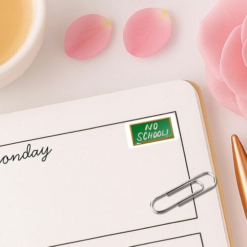 No School Planner Stickers / 54 Fun Vinyl Stickers (1/2") / School Schedule Student Teacher Educational/Essential Productivity Life Planner/Bujo Bullet Journaling (Matte Vinyl, 1 Sheet) in Saudi Arabia