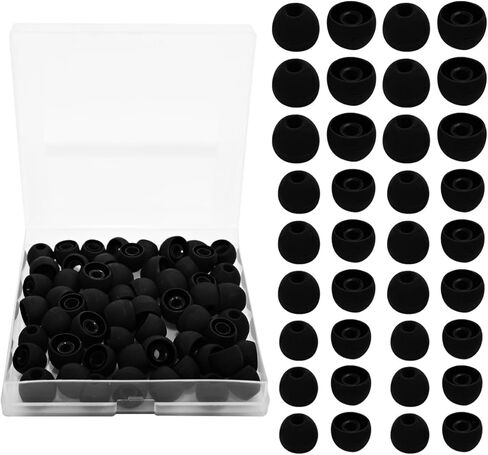 60PCS Earbuds Replacement Tips Silicone, Ear Bud Replacement Pieces Silicone, Soft Silicone Replacement Earbuds Fit Most in-Ear Earbuds 3 Sizes S/M/L, 10 Colors in Kuwait