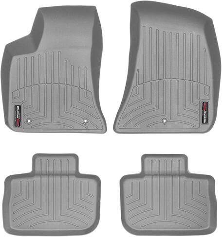 Weathertech Custom Fit FloorLiners for Chrysler 300, Charger, 1st & 2nd Row (44379-1-2), Black in Saudi Arabia