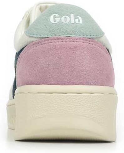 Gola Women's Grandslam Trident Sneaker, White/Moonlight/Hot Fuchsia, 8.5 in Saudi Arabia