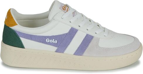 Gola Women's Grandslam Trident Sneaker, White/Moonlight/Hot Fuchsia, 8.5 in Saudi Arabia