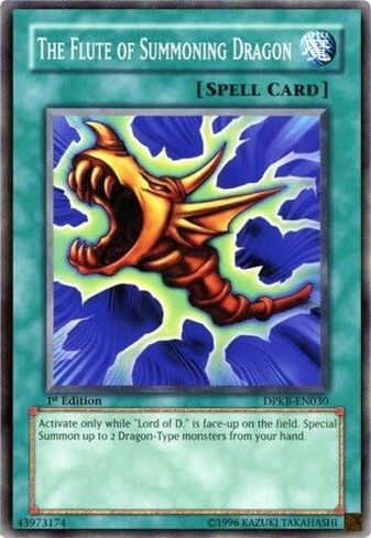 YU-GI-OH! - The Flute of Summoning Dragon (DPKB-EN030) - Duelist Pack: Kaiba - Unlimited Edition - Common in Saudi Arabia