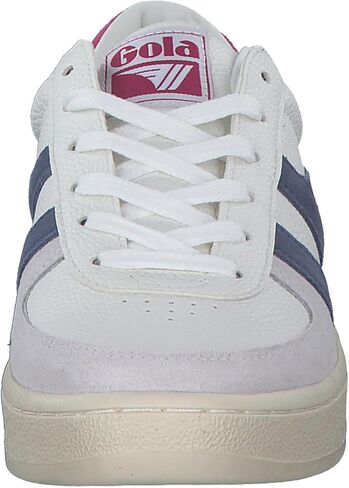 Gola Women's Grandslam Trident Sneaker, White/Moonlight/Hot Fuchsia, 8.5 in Kuwait