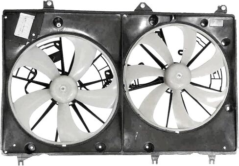 Dual Radiator and Condenser Fan Assembly | Cooling Fan, Radiator Fan | Compatible with 2008-2010 Toyota Highlander in Saudi Arabia