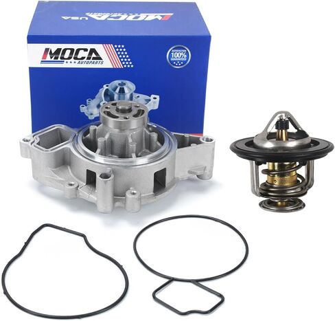 MOCA Engine Water Pump with Thermostat Fit for 10-16 for Buick LaCrosse 2.4L, 10-17 for Chevrolet Equinox 2.4L, 02-04 for Oldsmobile Alero 2.2L, 07-08 for Pontiac G5 2.4L, 03-07 for Saturn Ion 2.2L in Saudi Arabia