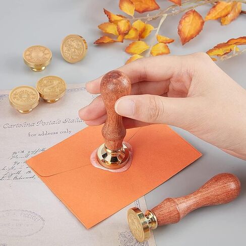 Word Wax Seal Stamp with Love Brass Heads and A Wood Handle for Decorating Halloween Christmas Party Invitations Wine Packaging Greeting Cards Gifts DIY Card Making in Saudi Arabia