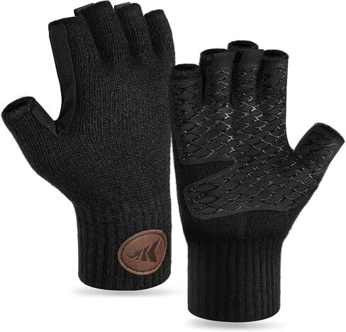 KastKing Bully Wooly Fingerless Wool Fishing Gloves, Cold Weather Warm Glove for Ice Fishing, Winter Gloves for Women & Men in Kuwait