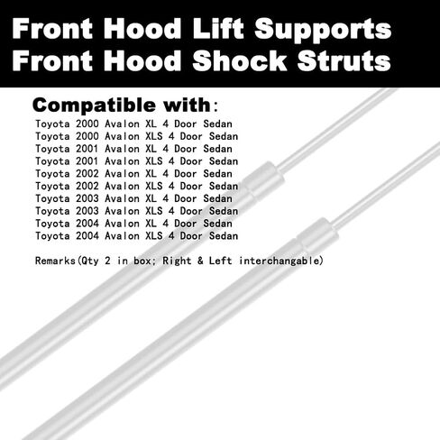 Front Hood Lift Supports Shock Struts Compatible with Avalon 2000 2001 2002 2003 2004 00 01 02 03 04 Sedan 2-PC Set Replace 53440-A9020 in Saudi Arabia