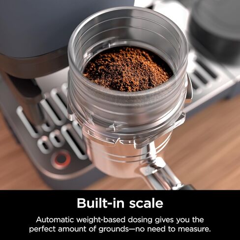 Ninja Espresso Machine, Luxe Café Premier Series, Drip Coffee Maker and Rapid Cold Brew, Integrated Grinder, Assisted Tamper, Hands-Free Frother, for Cappuccinos and Lattes, Dairy or Non-Dairy, ES601 in Kuwait