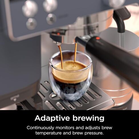 Ninja Espresso Machine, Luxe Café Premier Series, Drip Coffee Maker and Rapid Cold Brew, Integrated Grinder, Assisted Tamper, Hands-Free Frother, for Cappuccinos and Lattes, Dairy or Non-Dairy, ES601 in Kuwait