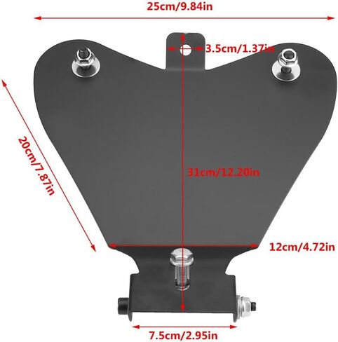 Motorcycle Bracket for Chopper Bobber Cruiser Fits Custom Bikes Low- Steel Base Plate with Pre-Drilled Mounting Holes in Saudi Arabia