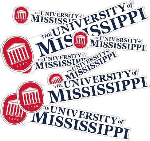 Desert Cactus University of Mississippi Rebels Ole Miss U of M Stickers Vinyl Decals Laptop Water Bottle Car Scrapbook T3 (Type 3-1) in Saudi Arabia
