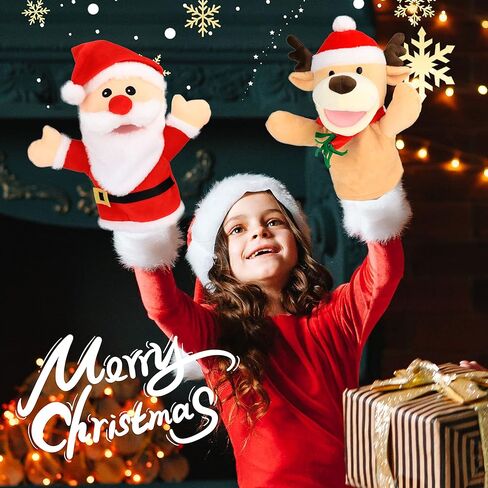 Hopearl Plush Unicorn Hand Puppet with Open Movable Mouth for Imaginative Play, Role Play, Interactive Toy for Storytelling Teaching Puppet Theater, Birthday Gifts for Kids Girls, Pink, 12'' in Kuwait