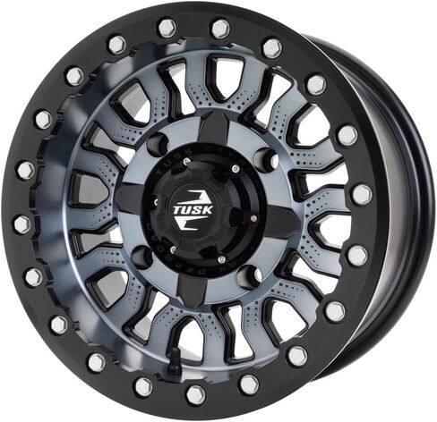 4/137 Tusk Fremont Beadlock Wheel 15x7 Compatible with Can-Am Maverick X3 and Honda Pioneer 1000-5 2016-2026 (Milled/Black, Offset 4.0 + 3.0) in Saudi Arabia