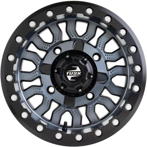 4/137 Tusk Fremont Beadlock Wheel 15x7 Compatible with Can-Am Maverick X3 and Honda Pioneer 1000-5 2016-2026 (Milled/Black, Offset 4.0 + 3.0) in Saudi Arabia