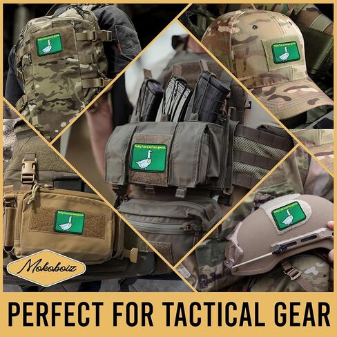 Today I Am a Serious Goose 3 Inches Hook and Loop Embroidered Applique Patches, Silly Goose Embroidery Patch, DIY Accessories for Backpacks Army Vests Dog Harness Clothes, Sarcastic Gifts in Saudi Arabia