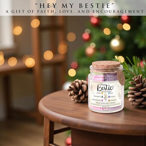 Wifey Bible Verse Jar – Valentine's Day Gifts for Wife, 92 Color-Coded Bible Verses “Read This When" | Faith Encouragement Gift for Her, Anniversary in Kuwait