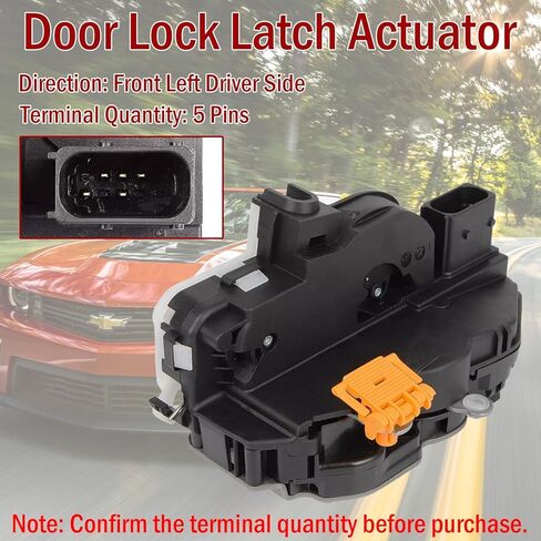 Qagea Front Left Driver Side Door Latch Lock Actuator Compatible with Chevy Equinox Volt Cruze Malibu GMC Terrain Cadillac SRX, Replaces 931-314 13502466 13579522 in Saudi Arabia