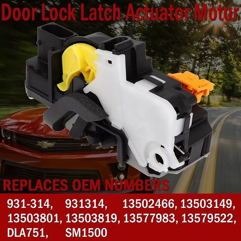 Qagea Front Left Driver Side Door Latch Lock Actuator Compatible with Chevy Equinox Volt Cruze Malibu GMC Terrain Cadillac SRX, Replaces 931-314 13502466 13579522 in Saudi Arabia