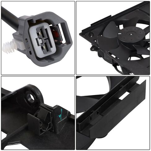 Radiator Cooling Fan Assembly Replacement for STS V8 4.4L 2006-2009 Replacement for CTS 2009 V8 6.2L 620580 25887193 19129773 in Saudi Arabia