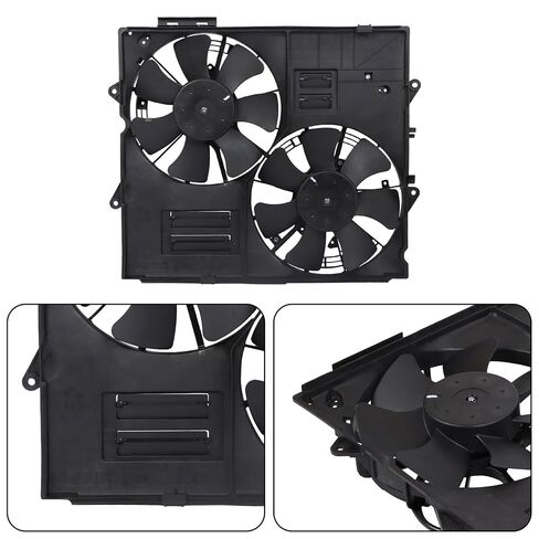 Radiator Cooling Fan Assembly Replacement for STS V8 4.4L 2006-2009 Replacement for CTS 2009 V8 6.2L 620580 25887193 19129773 in Saudi Arabia
