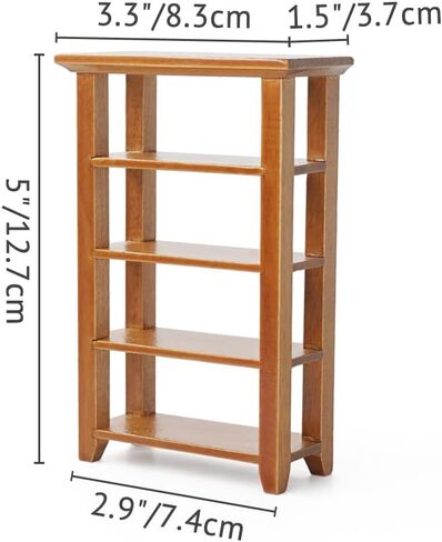 Odoria 1/12 Miniature Shelf Dollhouse Kitchen Furniture Accessories, White in Saudi Arabia