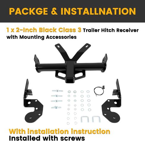 KUAFU 2 Inch Trailer Hitch Compatible with 2009-2017 Audi Q5 Excluding Hybrid / 2015-2018 Porsche Macan Class 3 Towing Hitch in Kuwait