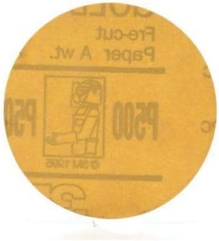 قرص ذهبي 3M Hookit 00916، 3 بوصة، P220، 50 قرصًا لكل كرتونة in Kuwait