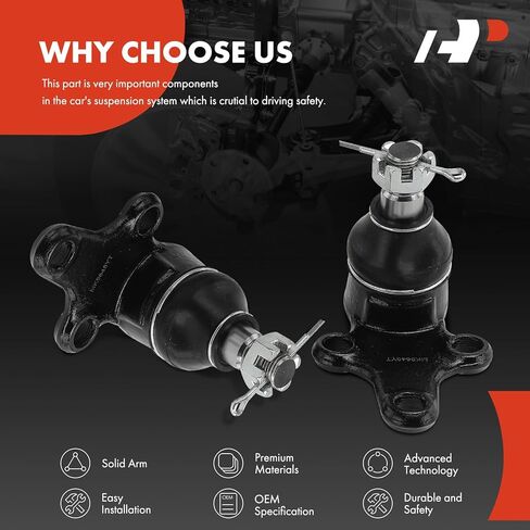 A-Premium 2 x Front Upper Ball Joint, Compatible with Toyota Pickup 1984-1995, T100 1993-1998, RWD in Saudi Arabia