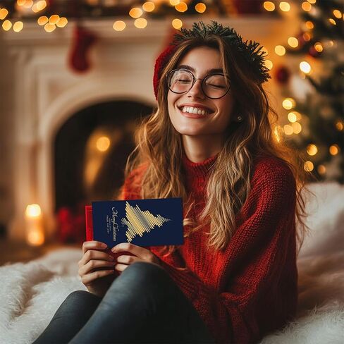 Mczan Christmas Money Cards 24PCS - Foil Merry Christmas Money Gift Cards Holder with Envelopes for Women Men, Funny Xmas Holiday Gifting Cash Ideas in Saudi Arabia