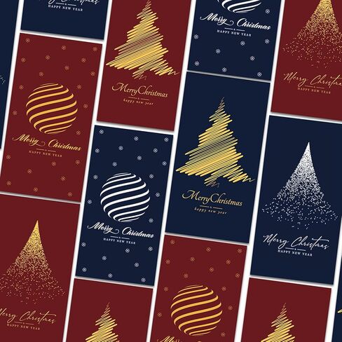 Mczan Christmas Money Cards 24PCS - Foil Merry Christmas Money Gift Cards Holder with Envelopes for Women Men, Funny Xmas Holiday Gifting Cash Ideas in Saudi Arabia
