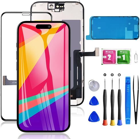 for iPhone SE 2022/SE 3 Generation Screen Replacement, Display Assembly 4.7 inch 3D Touch Screen Digitizer for A2783, A2595, A2785, A2782, A2784 with Waterproof Seal+Repair Tools+Screen Protector in Saudi Arabia