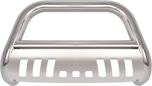 HECASA Bull Bar Brush Guard متوافق مع 2003-2014 Honda Pilot Ridgeline Grill Impact Bar مع دعامة تثبيت واقٍ من الصدمات فتحات محفورة مسبقًا لتلميع الفولاذ المقاوم للصدأ فضي in Kuwait