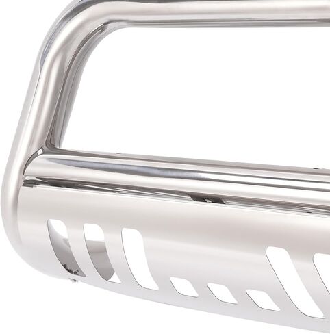 HECASA Bull Bar Brush Guard متوافق مع 2003-2014 Honda Pilot Ridgeline Grill Impact Bar مع دعامة تثبيت واقٍ من الصدمات فتحات محفورة مسبقًا لتلميع الفولاذ المقاوم للصدأ فضي in Kuwait