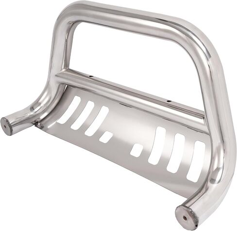 HECASA Bull Bar Brush Guard متوافق مع 2003-2014 Honda Pilot Ridgeline Grill Impact Bar مع دعامة تثبيت واقٍ من الصدمات فتحات محفورة مسبقًا لتلميع الفولاذ المقاوم للصدأ فضي in Kuwait